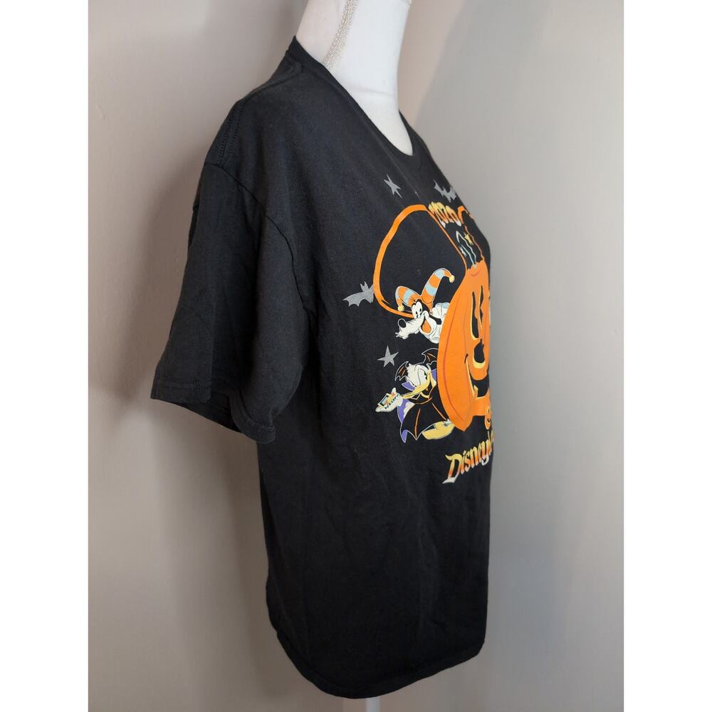 Disney Land Mickey Goofy Donald 2020 pumpkin Halloween  T-shirt lg - Picture 2 of 5